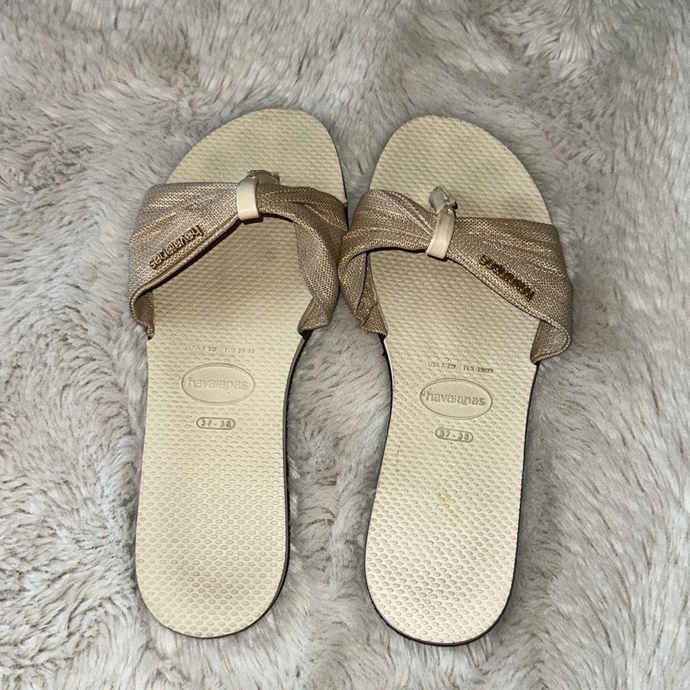 Havaianas You St. Tropez shine flip flops